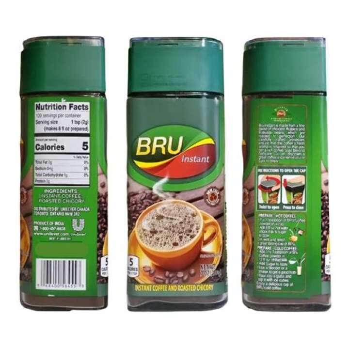 How do you open a Bru instant coffee bottle?