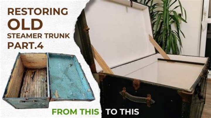 How do you open an old steamer trunk?