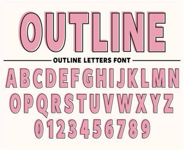 How do you outline fonts?