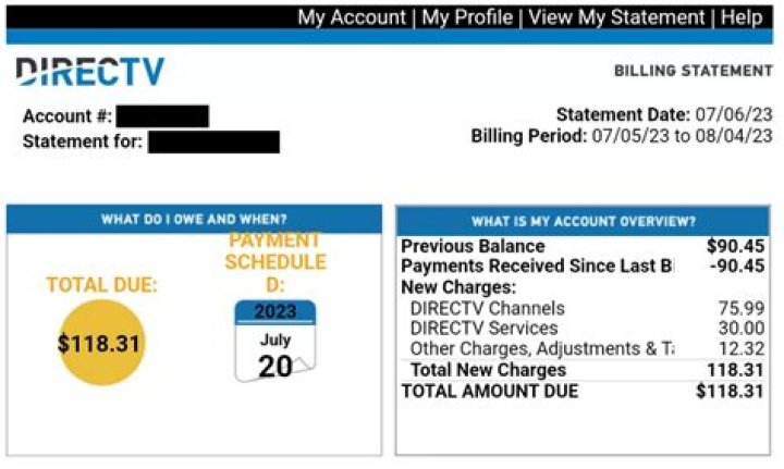 How do you pay your directv bill?