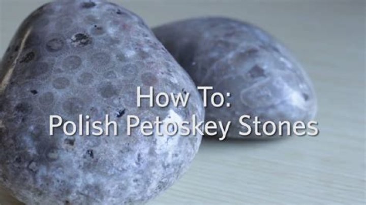 How do you polish large Petoskey stones?