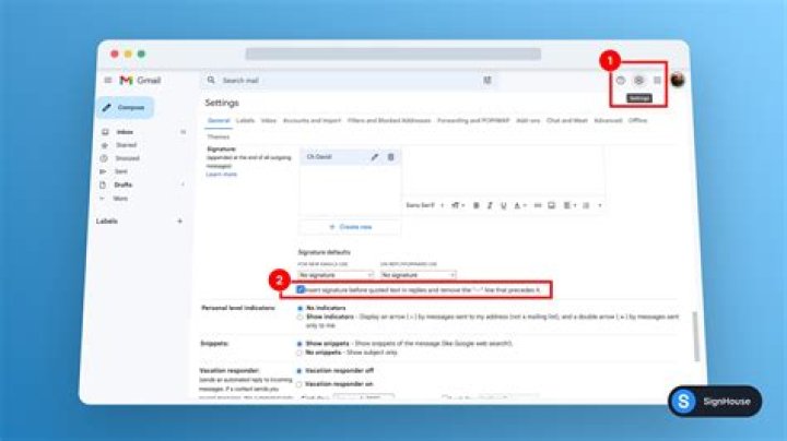 How do you remove a signature in Gmail?