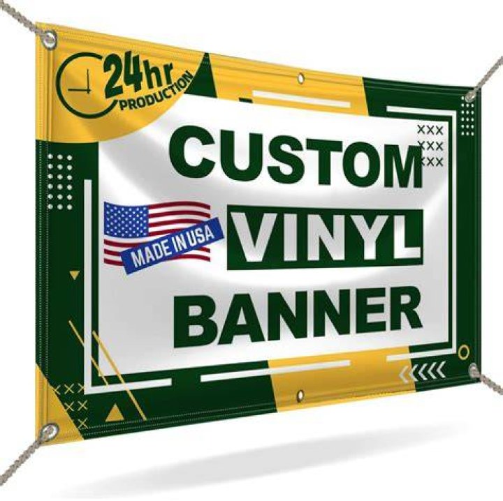 How do you secure a vinyl banner?