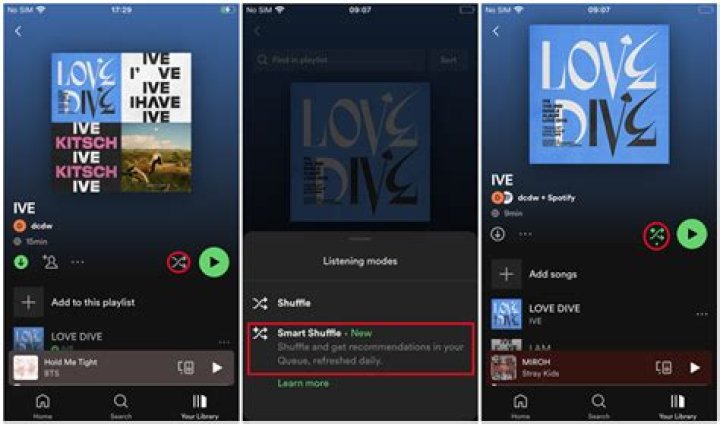 How do you shuffle songs on Samsung Galaxy s8?