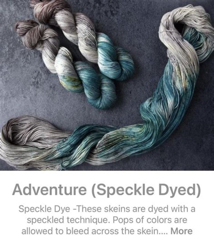 How do you speckle dye yarn?