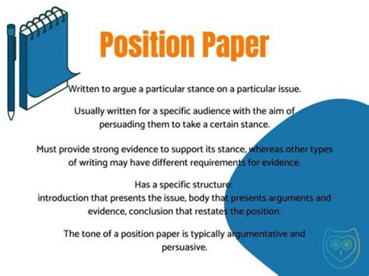 How do you start a position paper example?