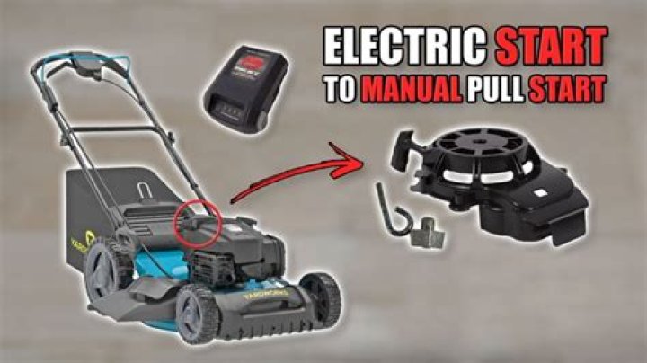 How do you turn a pull start into an electric start?