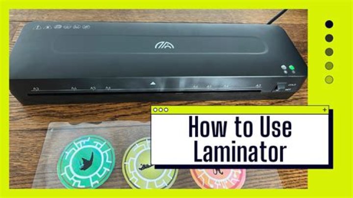How do you turn on a laminator?