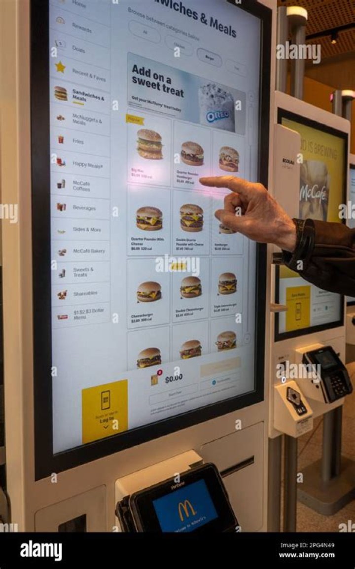 How do you use a Mcdonalds kiosk?
