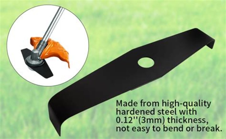 How do you use the Stihl brush cutter blade?