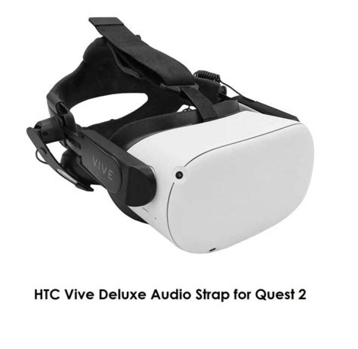 How do you wear a Vive Deluxe Audio strap?