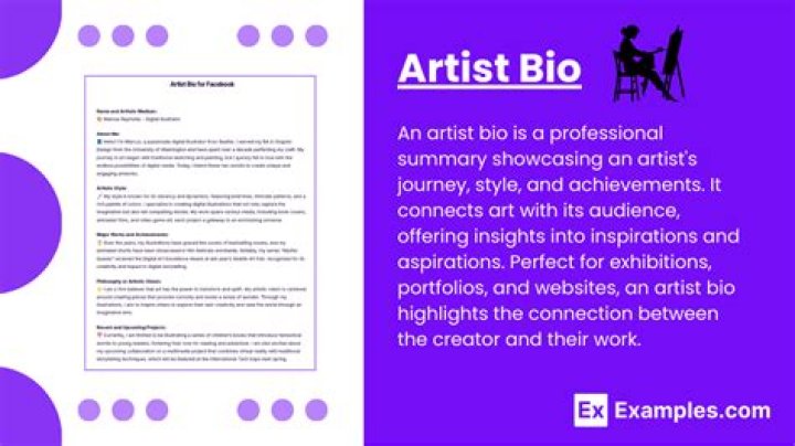 How do you write a professional artist bio?
