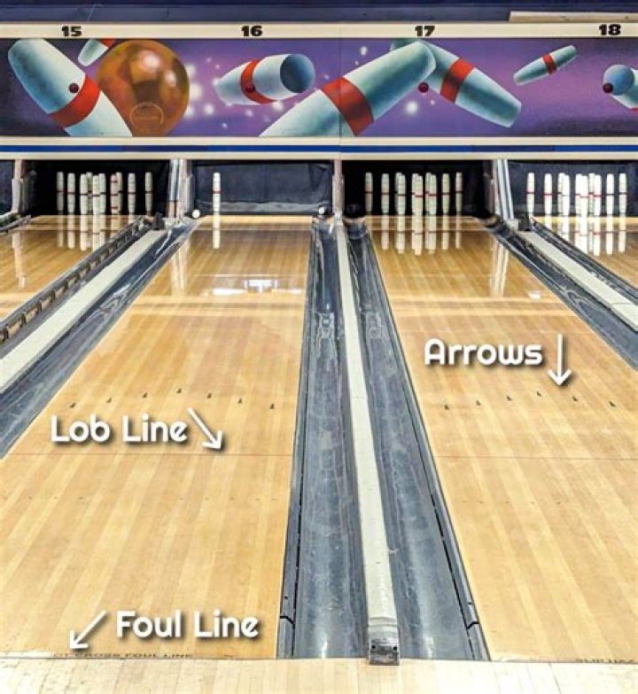 How does the foul line work in bowling?