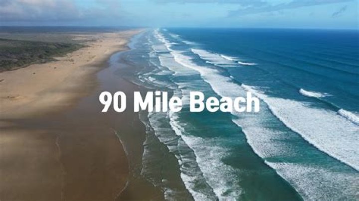 How far is 90 Mile Beach from Auckland?