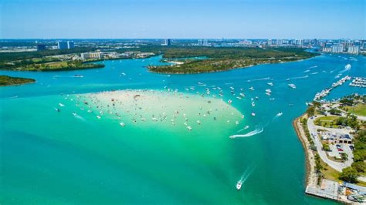 How far is Biscayne Bay from the beach?