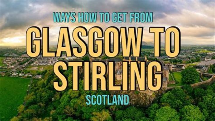 How far is it from Glasgow to Stirling?