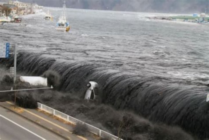 How fast did the tsunami travel in Japan 2011?