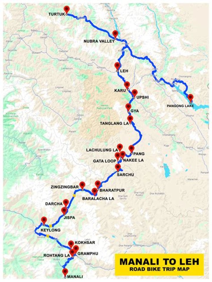 How is the road from Manali to Ladakh?