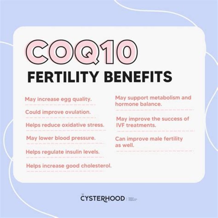 How long does it take for coenzyme Q10 to work for fertility?