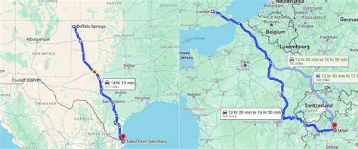 How long does it take to get to Oklahoma from Texas?