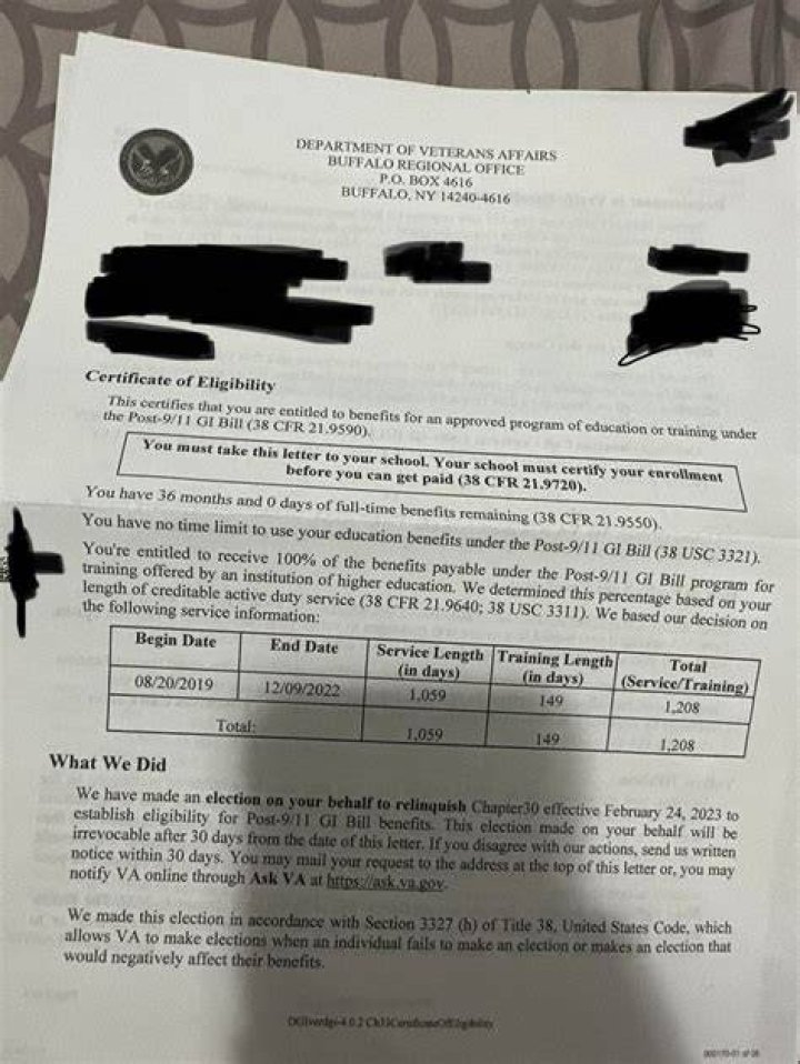 How long does it take to get VA education benefits?