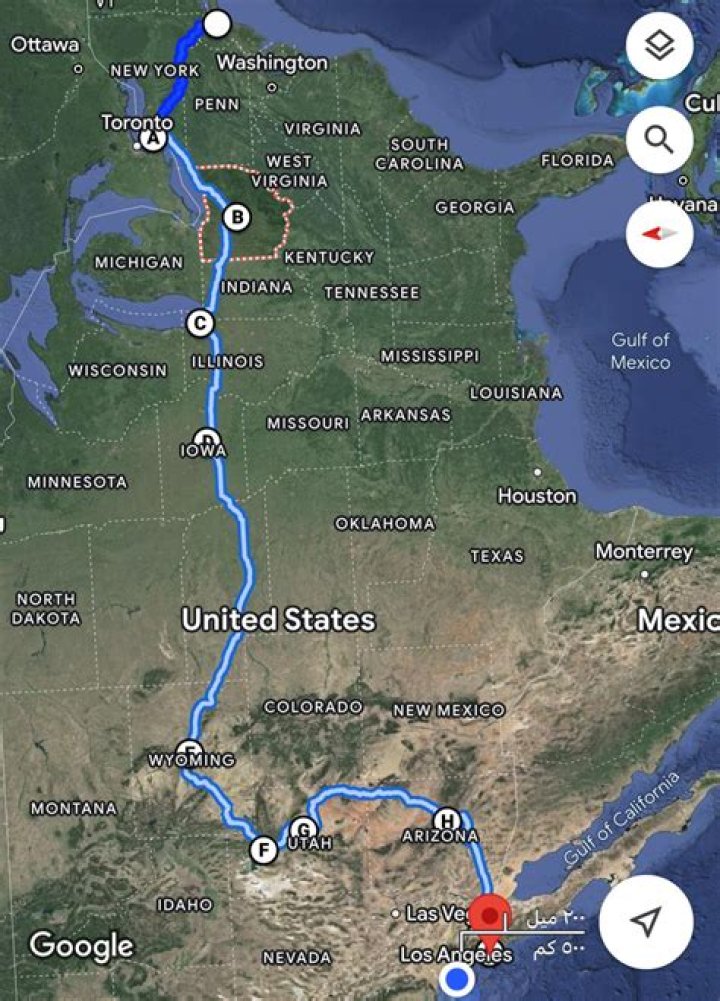 How long drive from NYC to LA?