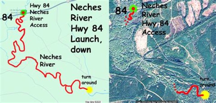 How long is the Neches River?