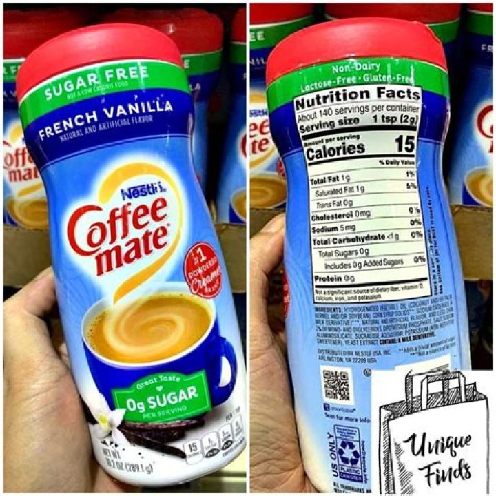 How many carbs are in sugar free creamer?