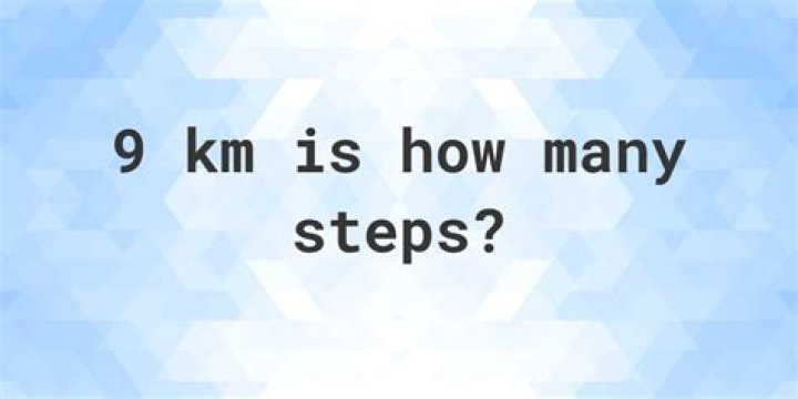 How many steps is 1.9 km?