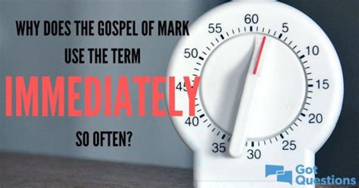 How many times is immediately used in Mark 1?