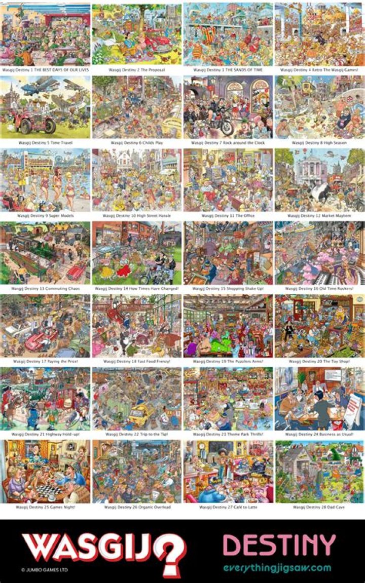 How many Wasgij puzzles are there?