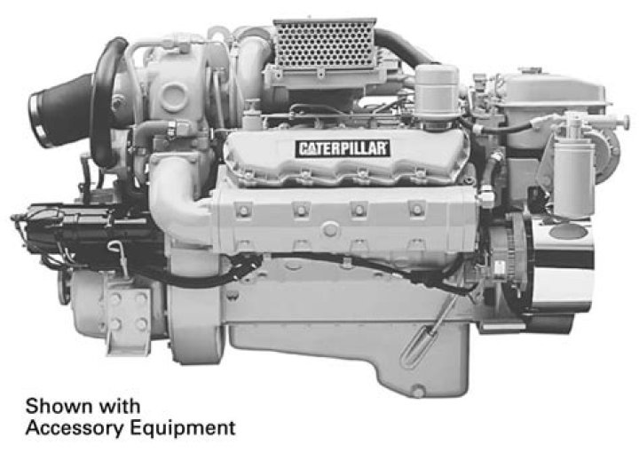 How much does a CAT 3208 weight?