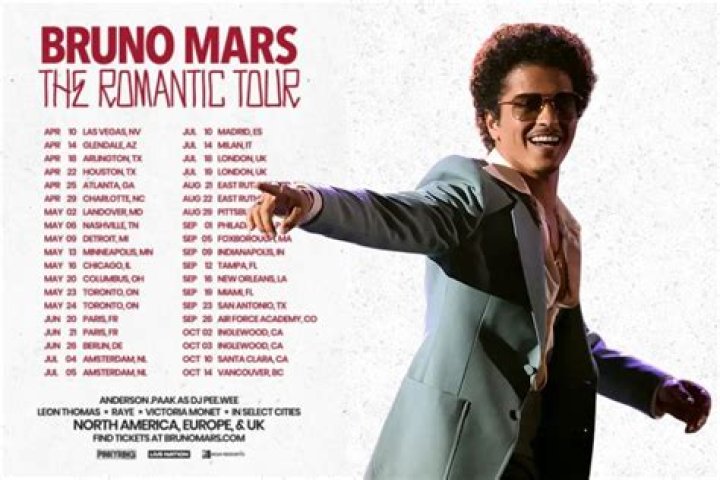 How much does Bruno Mars charge for a show?