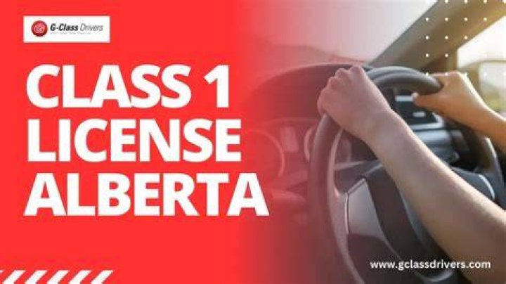 How much does it cost to get Class 1 license in Alberta?