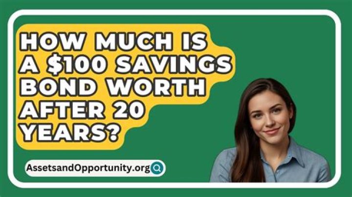 How much is a $1000 savings bond worth after 20 years?