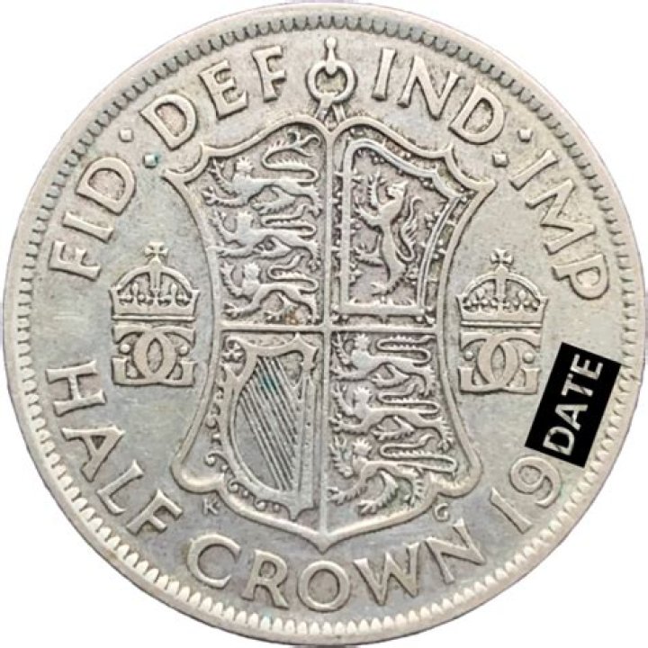 How much is a 1949 half crown coin worth?