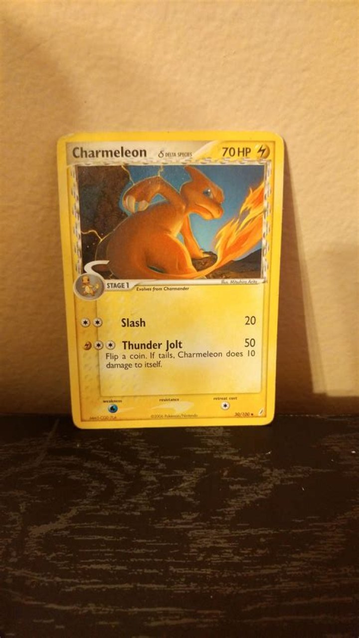 How much is an old charmeleon card worth?
