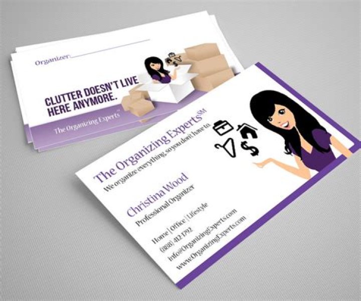 How should I organize my business cards?