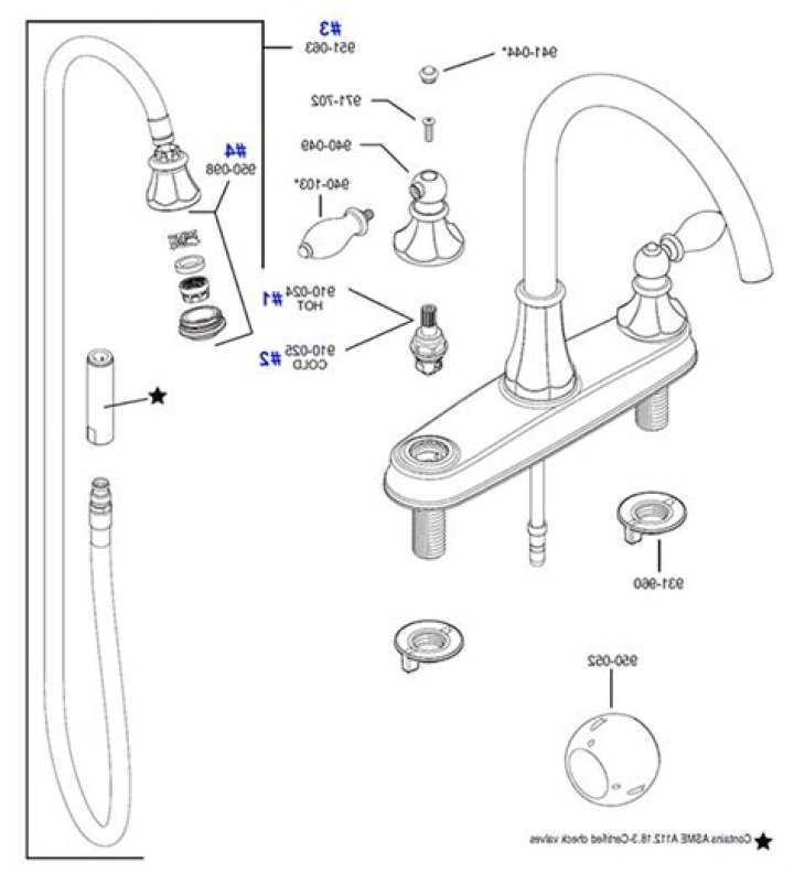 How tall is Delta Leland faucet?