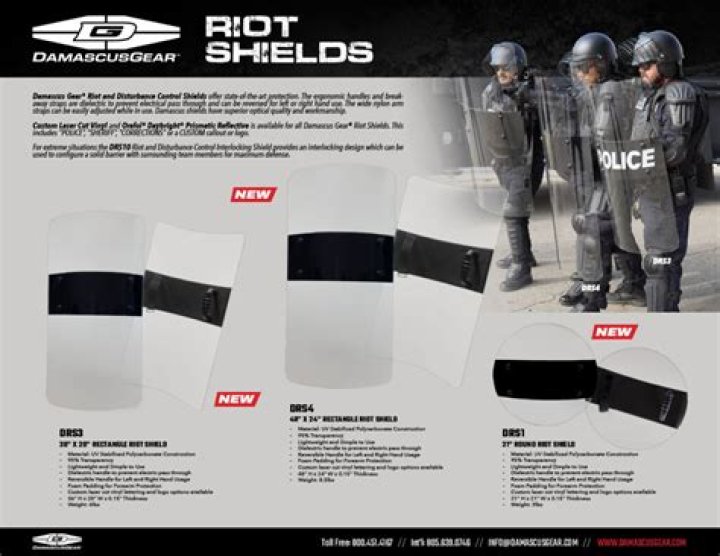 Is a riot shield a weapon?