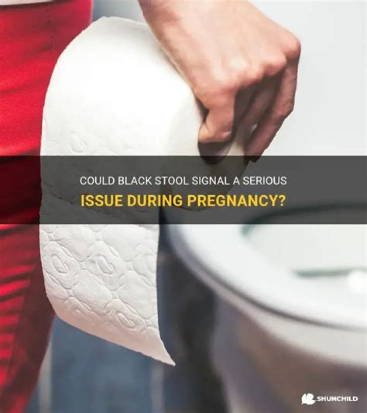 Is black stool dangerous during pregnancy?