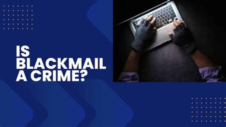 Is blackmail and threatening the same thing?