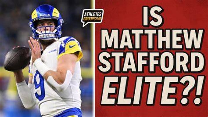 Is Matthew Stafford an elite quarterback?
