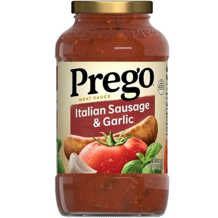 Is Prego sauce flavored with meat gluten free?