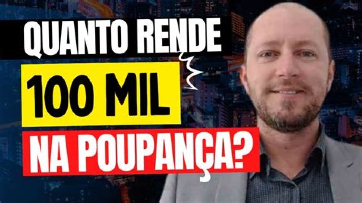 Quanto rende 100 reais por mês na poupança?