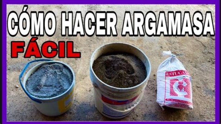 ¿Qué es la argamasa?