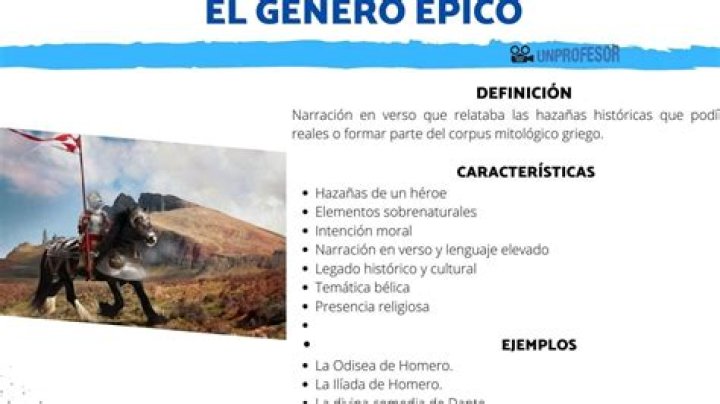 ¿Qué es poema epico Wikipedia?