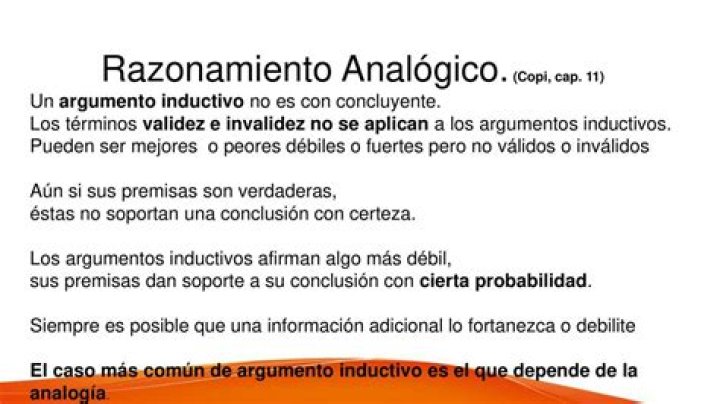 ¿Qué es un argumento por analogia Wikipedia?
