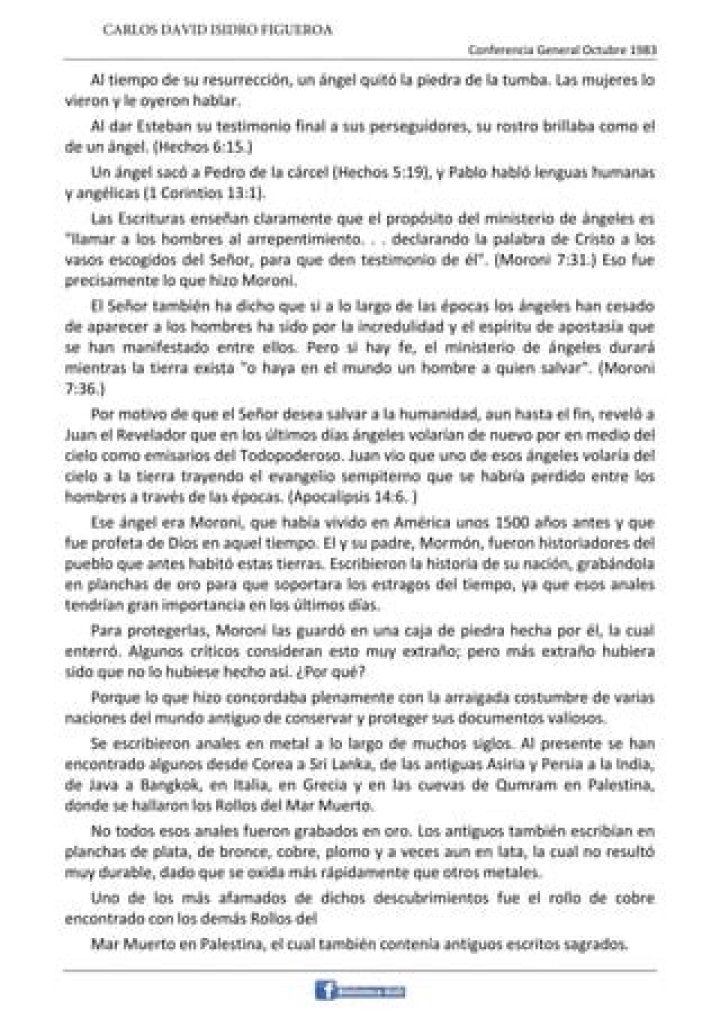 ¿Qué hizo Moroni?