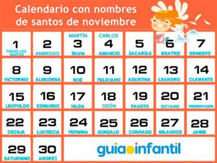 ¿Qué nombre trae el calendario?